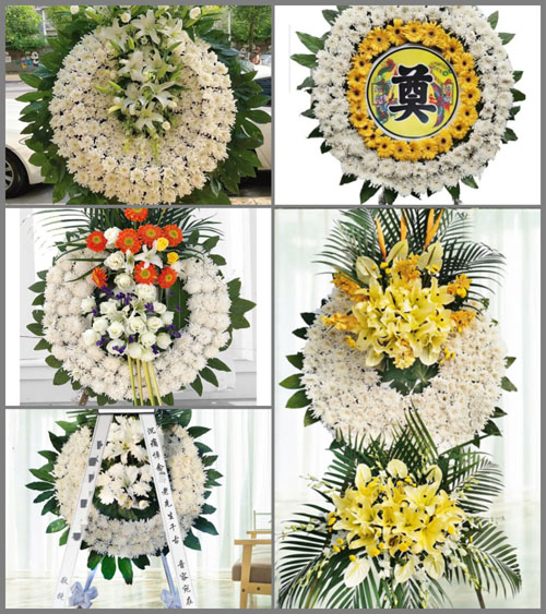 山东青岛即墨市金口镇山阴村花圈速递